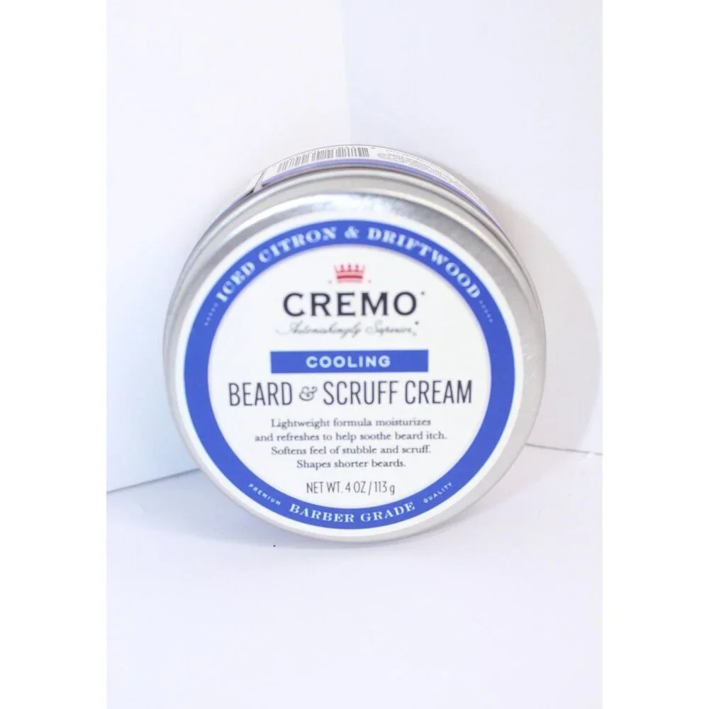Cremo Cooling‎ Beard & Scruff Cream Ince Citron & Driftwood 4 oz. New Unopened
